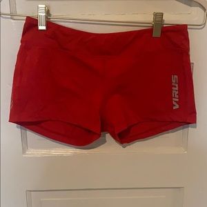 Virus Red Booty Shorts